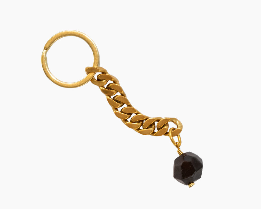 Garnet Key Chain Brass