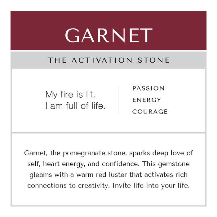 Garnet Key Chain Brass