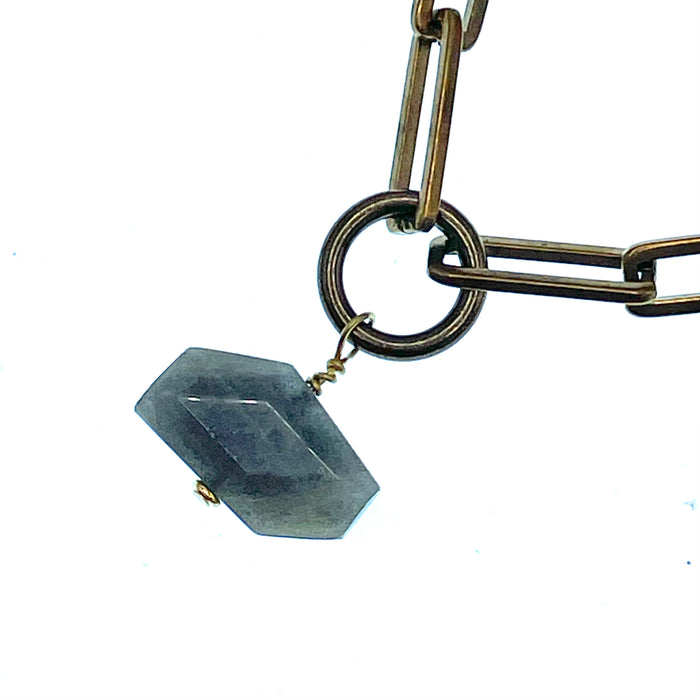 LABRADORITE SOLO NECKLACE