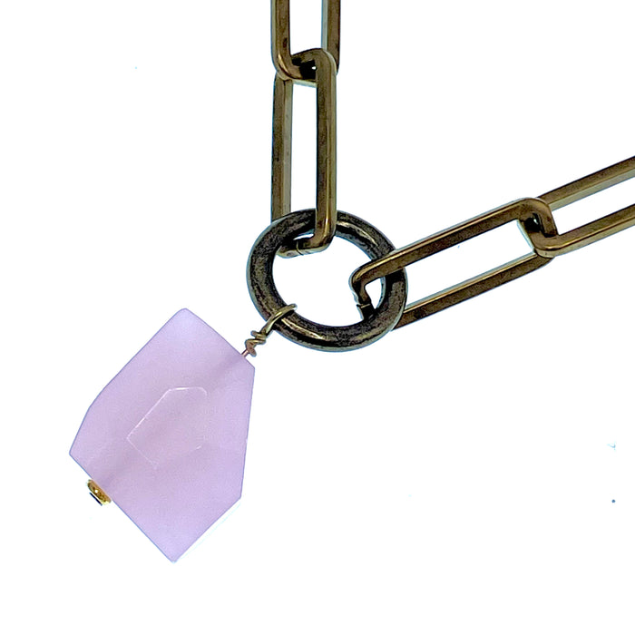 ROSE QUARTZ SOLO NECKLACE