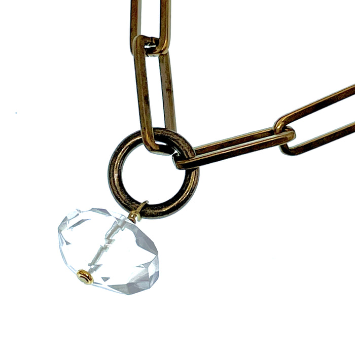 QUARTZ CRYSTAL SOLO NECKLACE