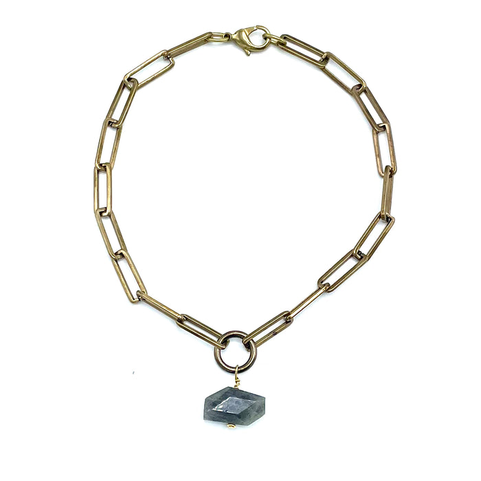 LABRADORITE SOLO NECKLACE