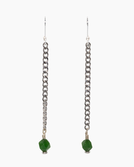Jade Earrings Stainless Steel