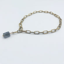 Load image into Gallery viewer, Labradorite BOOT Anklet Brass Chain
