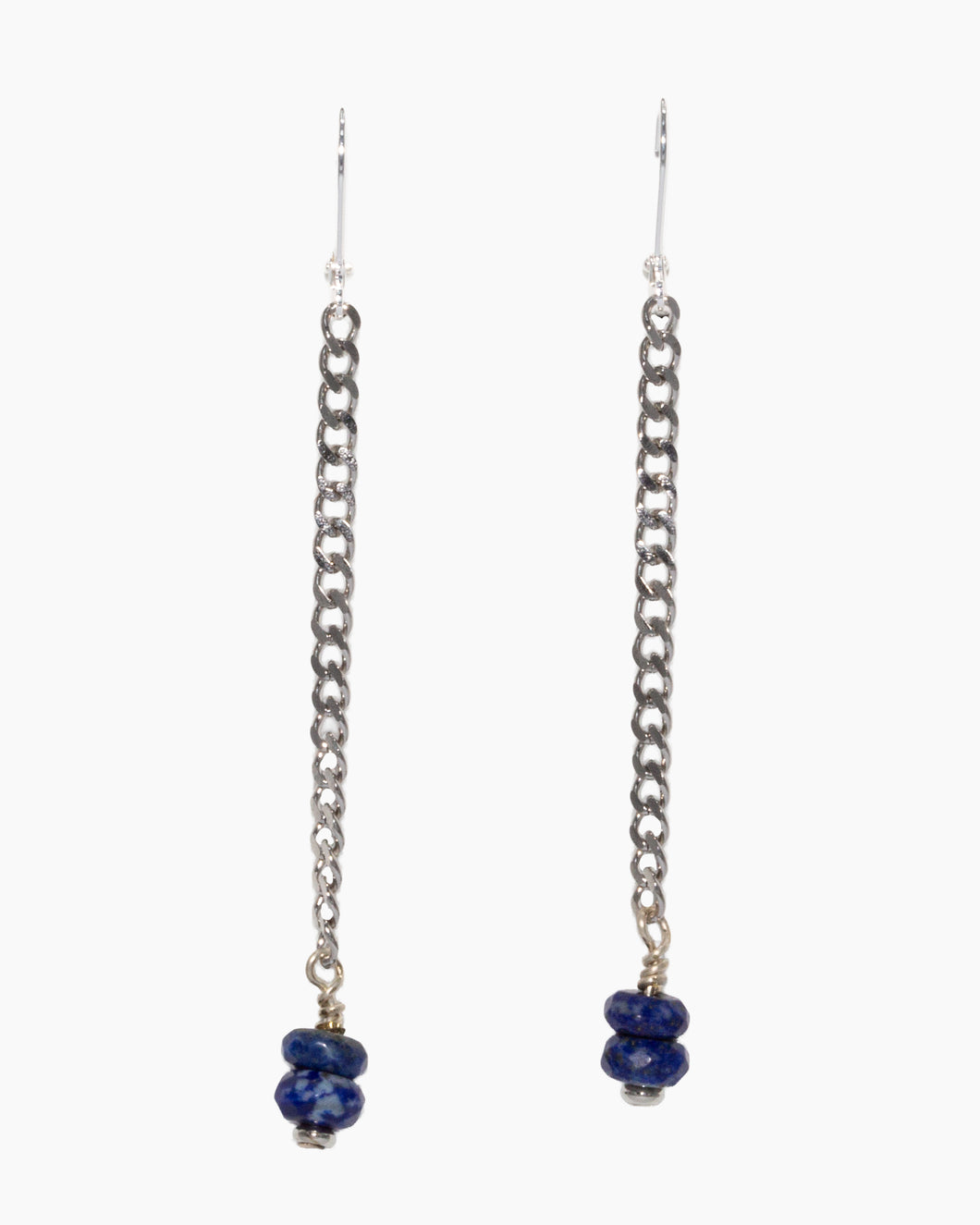 Lapis Lazuli Earrings Stainless Steel