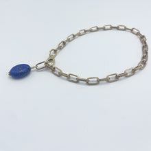 Load image into Gallery viewer, Lapis BOOT Anklet Brass Chain
