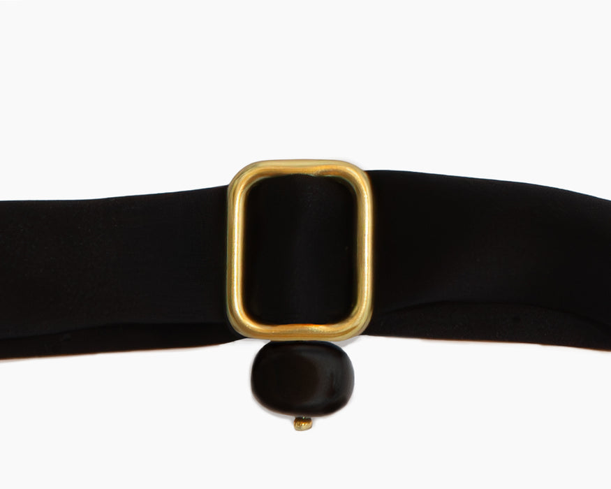 Onyx + Black Silk Tie