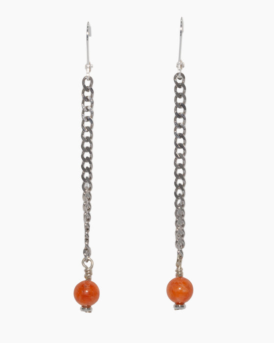 ORANGE CALCITE EARRINGS