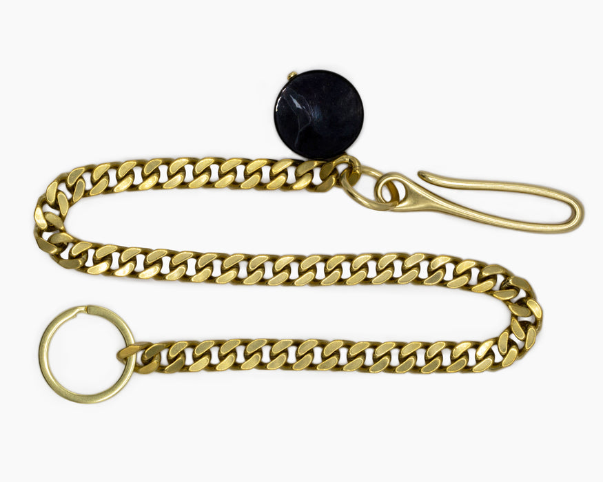 Onyx Pocket Chain Brass