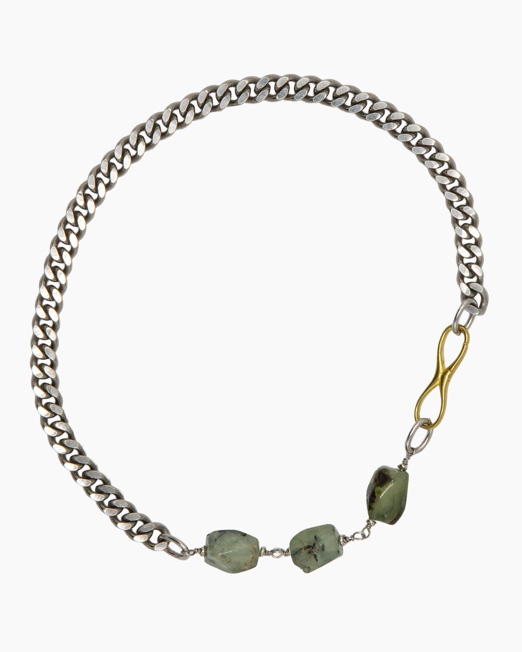 Prehnite IGNITE Three Stone Choker