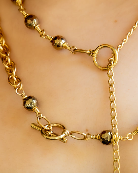 PYRITE TOGGLE BRASS CABLE