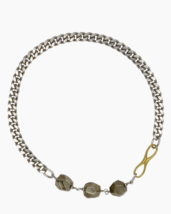 Pyrite IGNITE Three Stone Choker