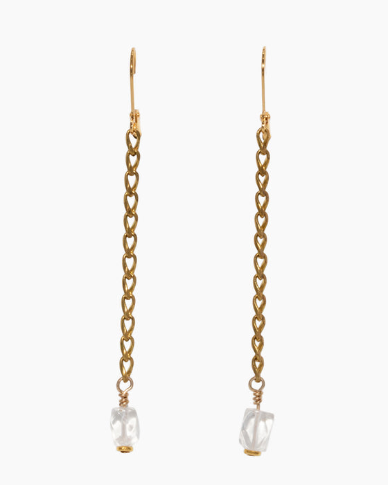 QUARTZ CRYSTAL EARRINGS