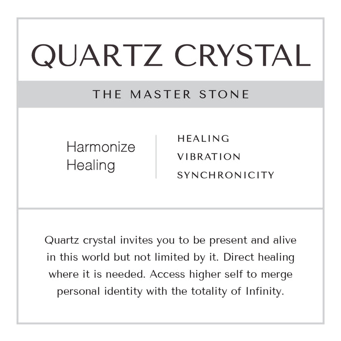 Quartz Crystal Pocket Chain Brass