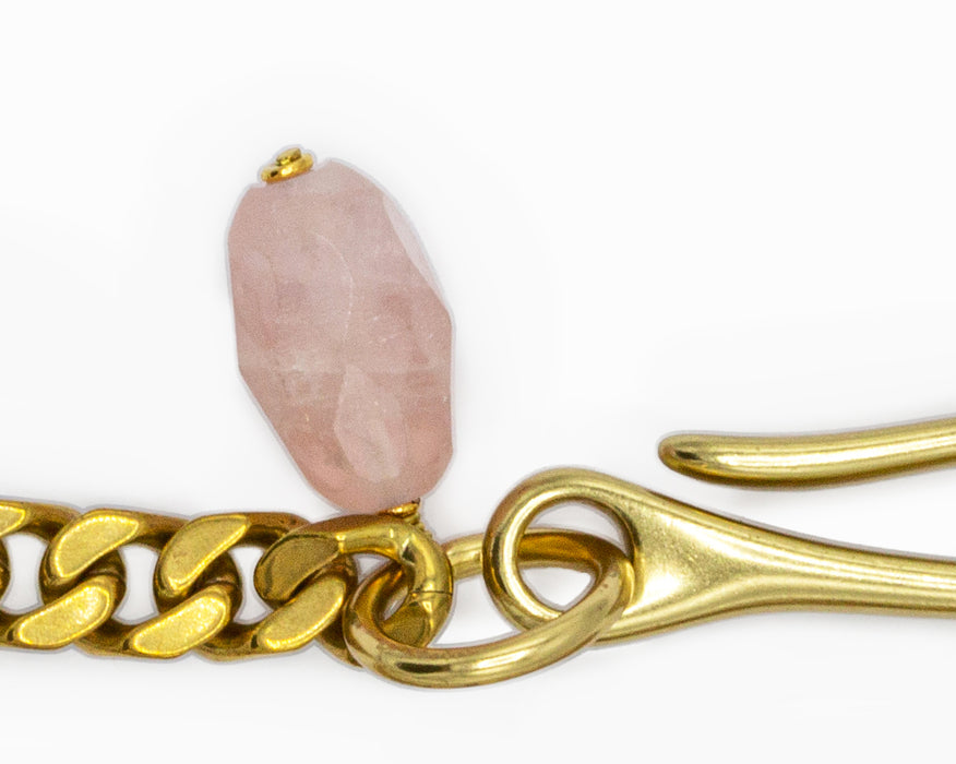 ROSE QUARTZ POCKET CHAIN