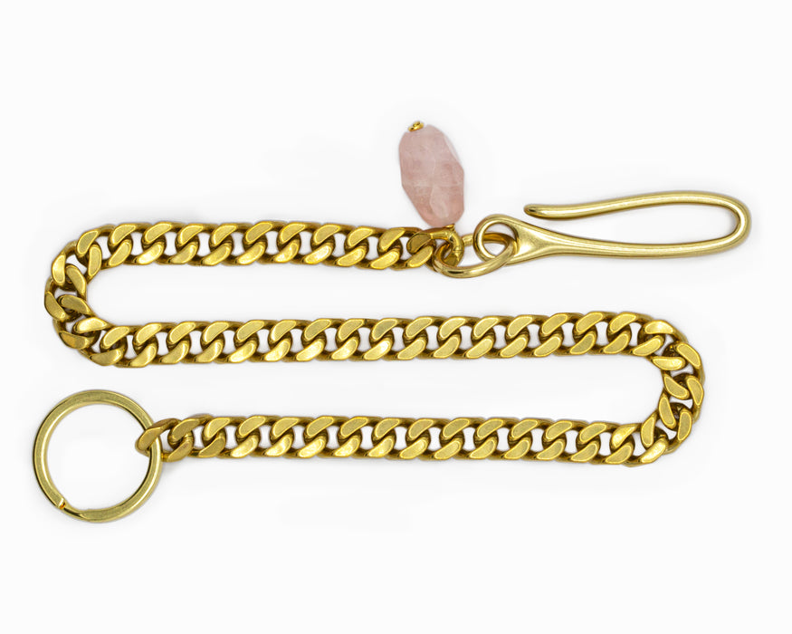 ROSE QUARTZ POCKET CHAIN