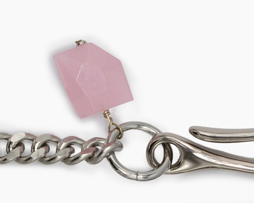 ROSE QUARTZ POCKET CHAIN