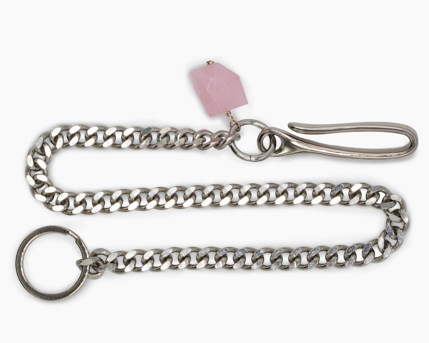ROSE QUARTZ POCKET CHAIN