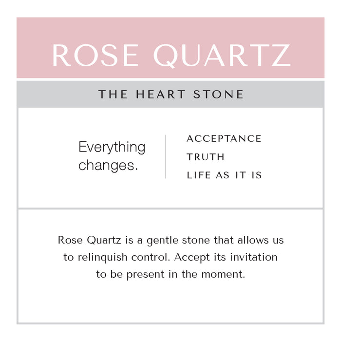 Rose Quartz + Black Silk Tie