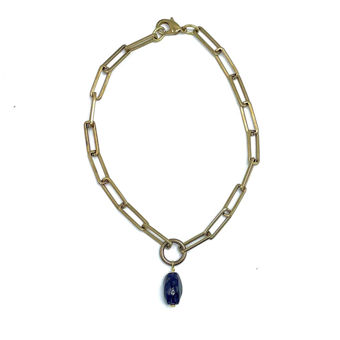 AMETHYST SOLO NECKLACE