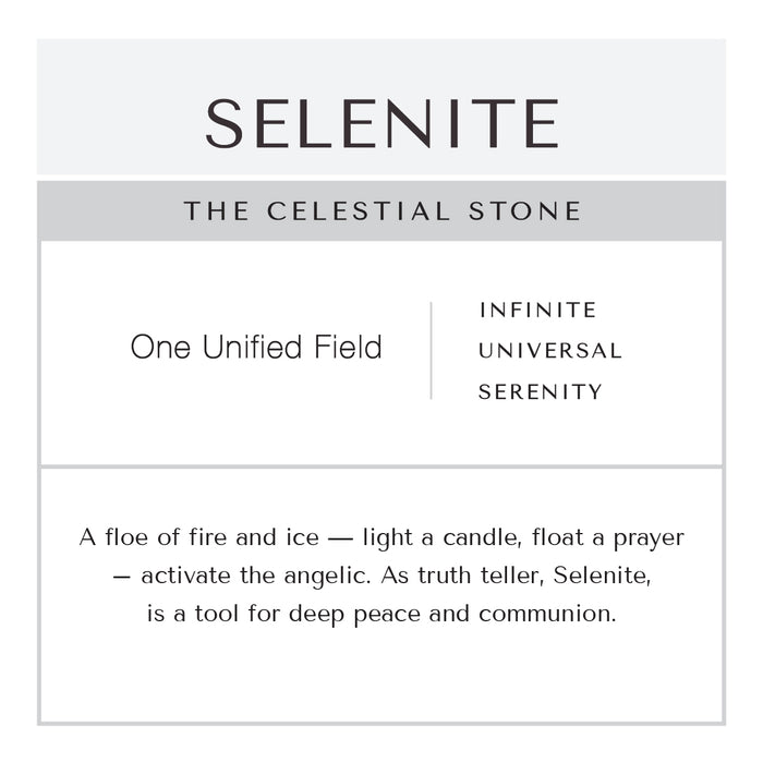 Selenite BOOT Anklet Brass Chain