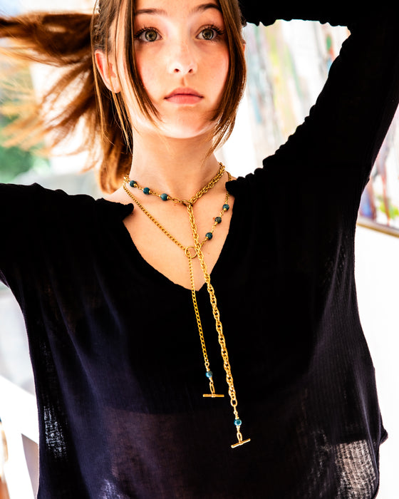 APATITE TOGGLE BRASS CABLE