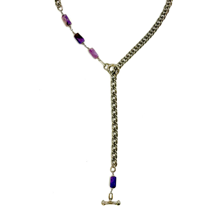 CHAROITE TOGGLE STAINLESS CABLE