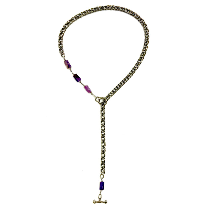 CHAROITE TOGGLE STAINLESS CABLE
