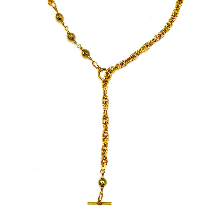 PYRITE TOGGLE BRASS CABLE
