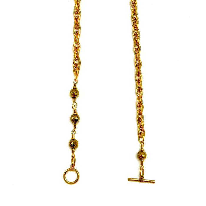 PYRITE TOGGLE BRASS CABLE