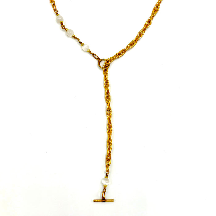 SELENITE TOGGLE BRASS CABLE