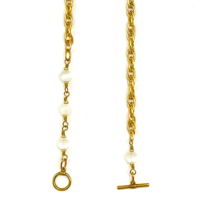 SELENITE TOGGLE BRASS CABLE