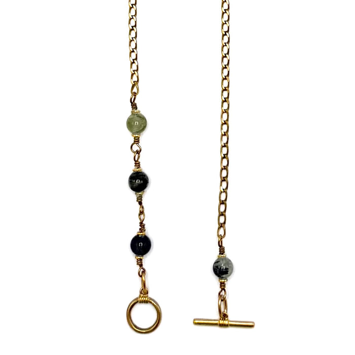 PREHNITE TOGGLE BRASS FINE CURB