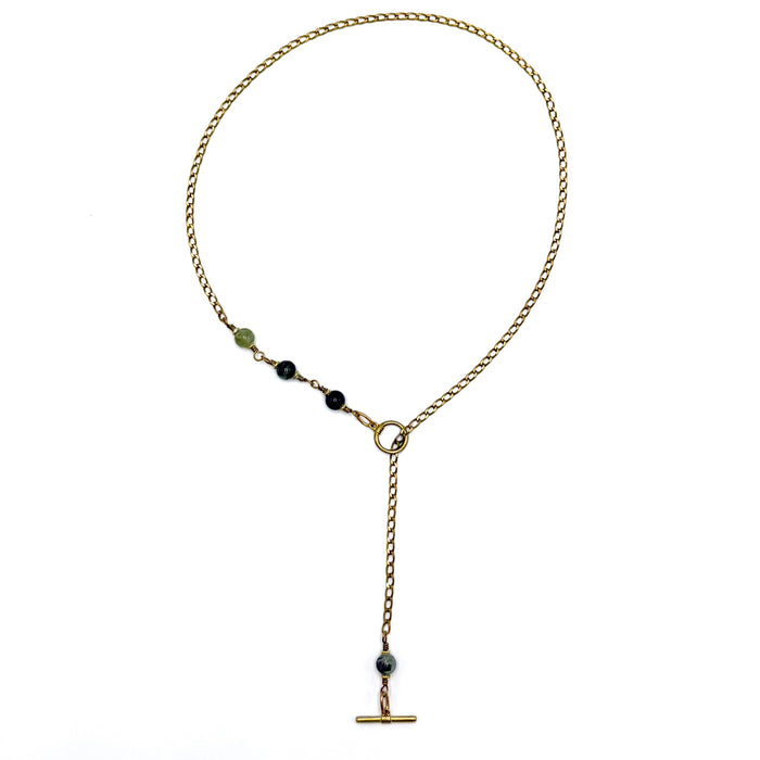 PREHNITE TOGGLE BRASS FINE CURB