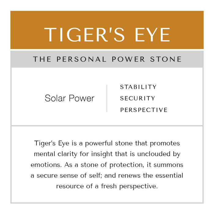 Tiger's Eye Key Chain Stainless Steel