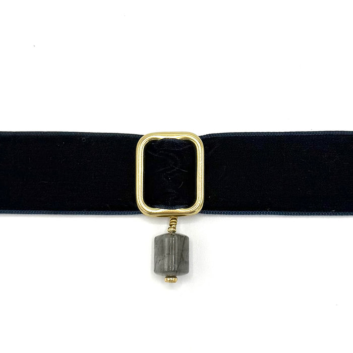 LABRADORITE + MIDNIGHT RIBBON