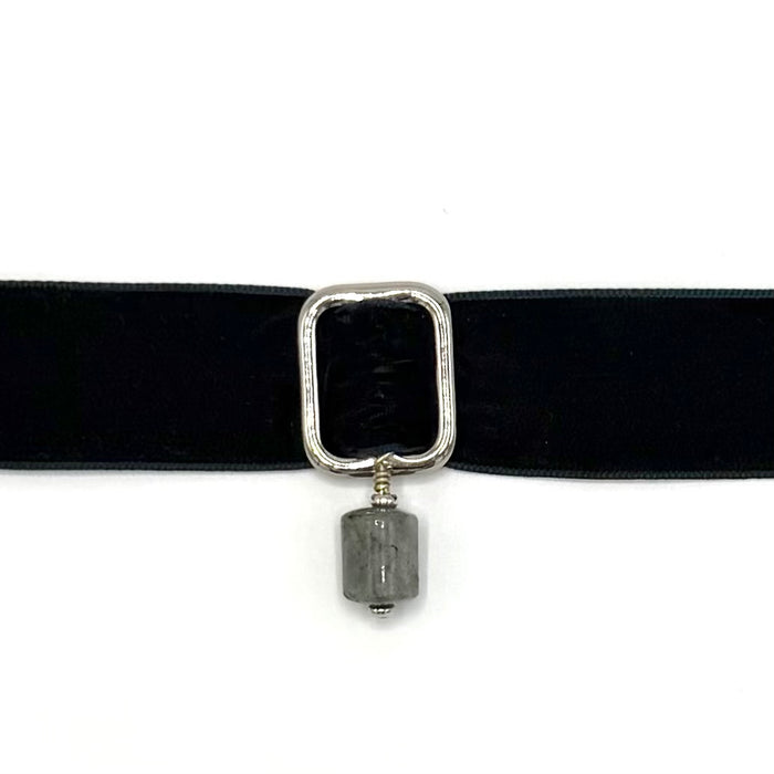 LABRADORITE + MIDNIGHT RIBBON