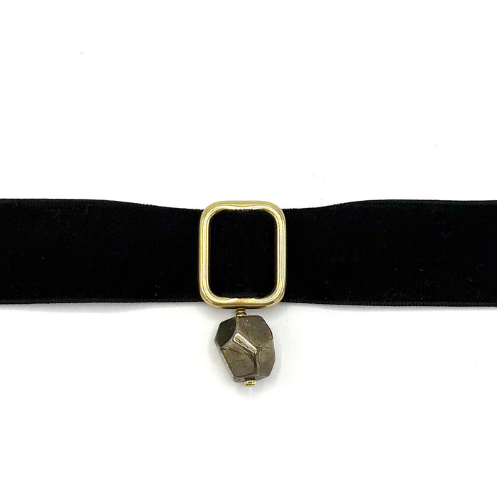 PYRITE + JET RIBBON