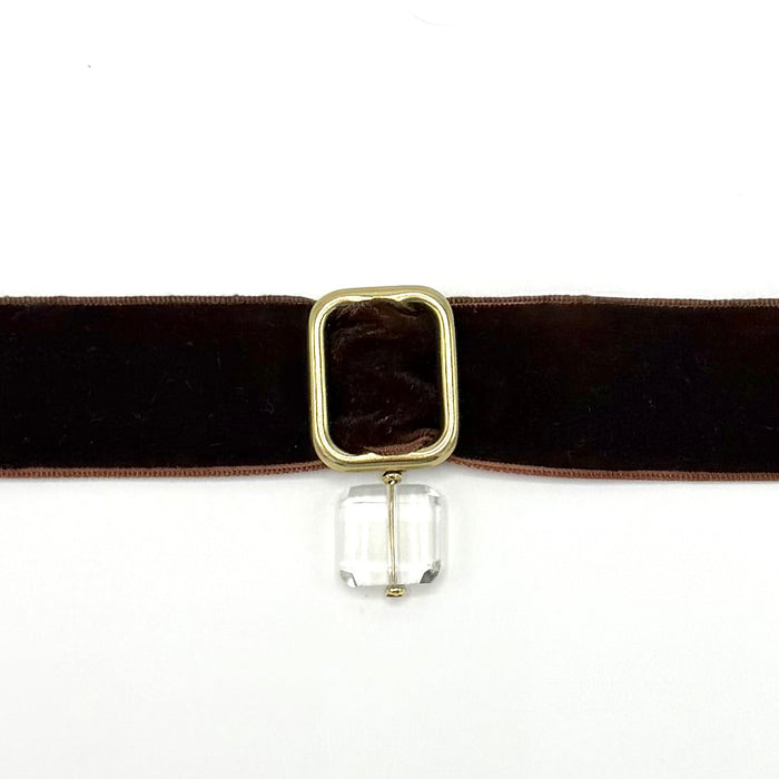 QUARTZ CRYSTAL + COFFEE RIBBON
