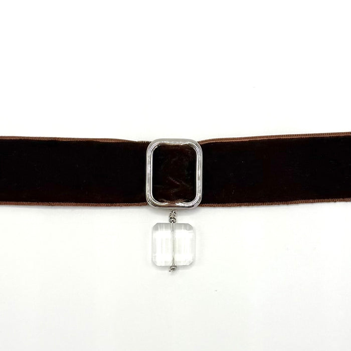 QUARTZ CRYSTAL + COFFEE RIBBON