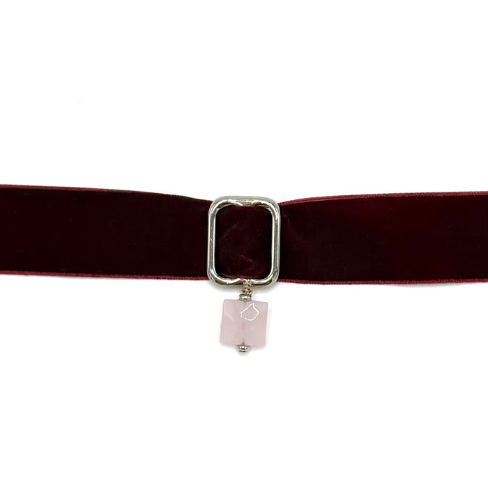 ROSE QUARTZ + BERRY RIBBON