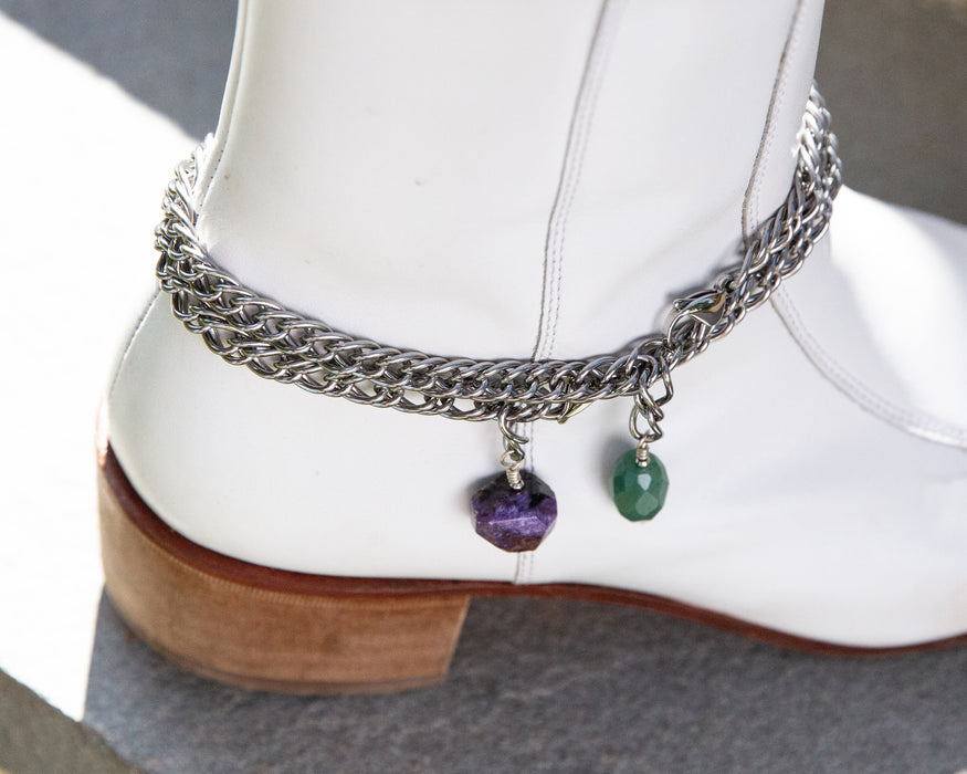 AMETHYST BOOT ANKLET