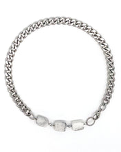 Load image into Gallery viewer, Howlite Necklace Stainless Steel Curb Chain

