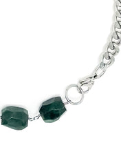Load image into Gallery viewer, Jade Necklace Stainless Steel Curb Chain
