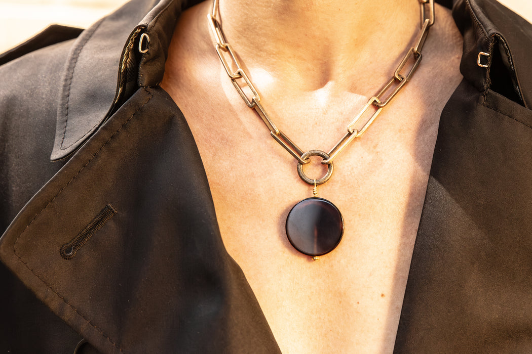 ONYX SOLO NECKLACE