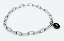 Load image into Gallery viewer, Tiger&#39;s Eye Anklet Stainless Steel Chain
