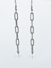 Load image into Gallery viewer, Quartz Crystal Earrings Stainless Steel
