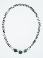 Load image into Gallery viewer, Aventurine Necklace Stainless Steel Curb Chain
