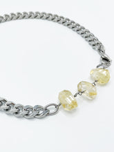 Load image into Gallery viewer, Citrine Necklace Stainless Steel Curb Chain
