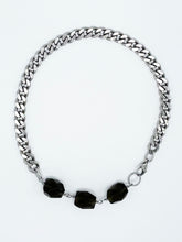 Load image into Gallery viewer, Smoky Quartz Necklace Stainless Steel Curb Chain
